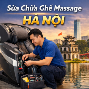 Kỹ thuật viên sửa chữa ghế massage tại Hà Nội